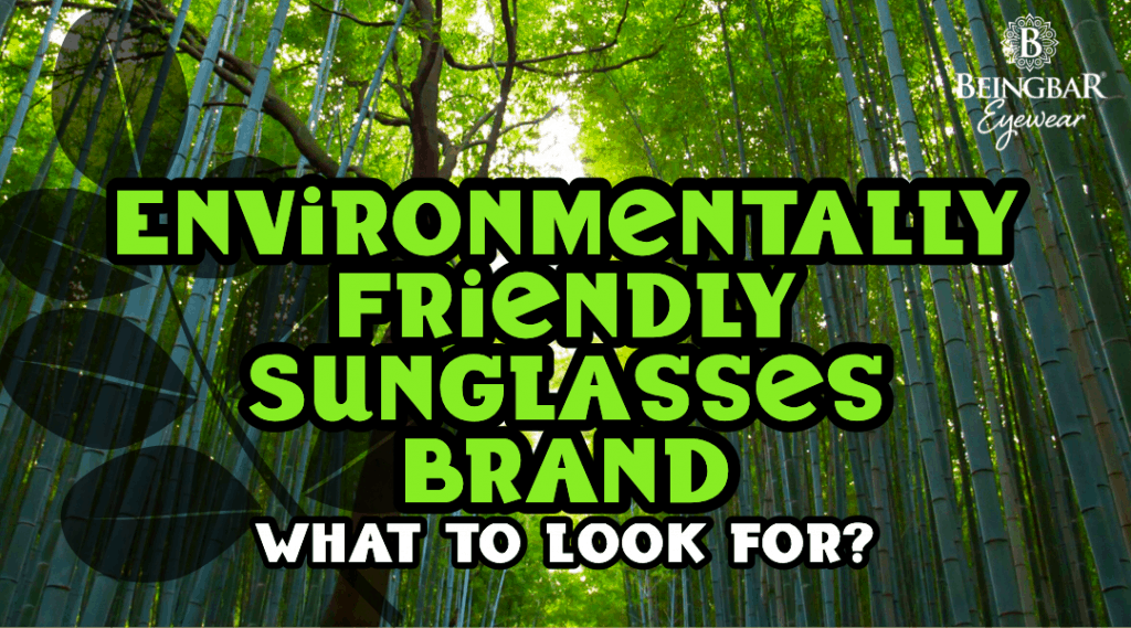 Environmentally Friendly Sunglasses Brand - What To Look For
