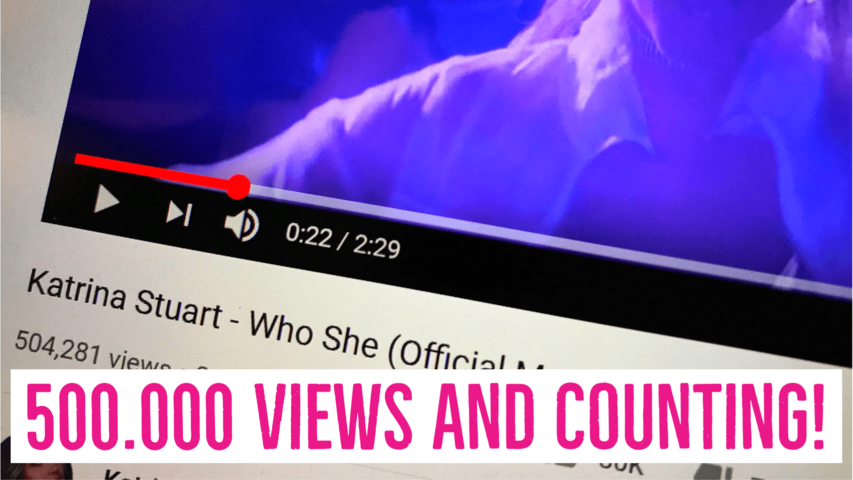 Half a million views and counting, for Katrina's music video after just two weeks