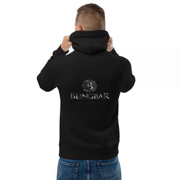 Beingbar unisex pullover hoodie ECO 'Logo silver' - Image 3