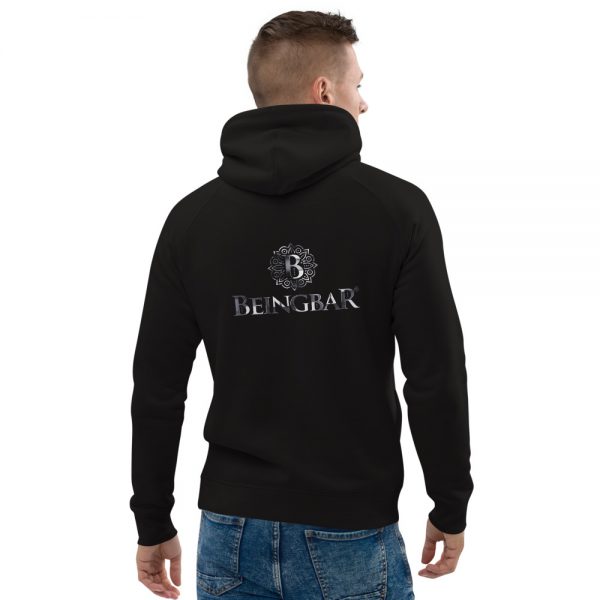 Beingbar unisex pullover hoodie ECO 'Logo silver' - Image 4