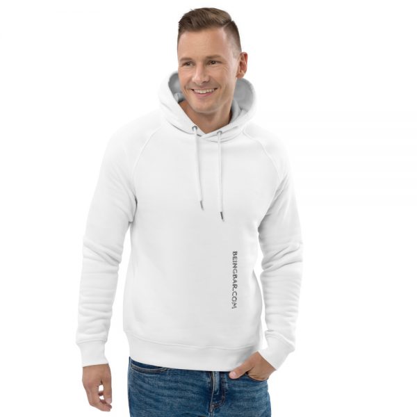 Beingbar unisex pullover hoodie ECO 'Logo silver' - Image 6