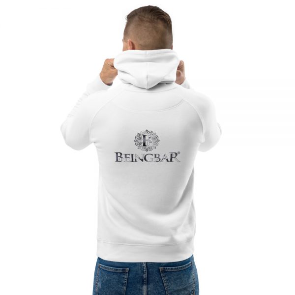 Beingbar unisex pullover hoodie ECO 'Logo silver' - Image 7