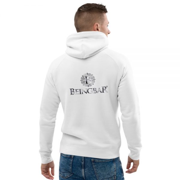 Beingbar unisex pullover hoodie ECO 'Logo silver' - Image 8