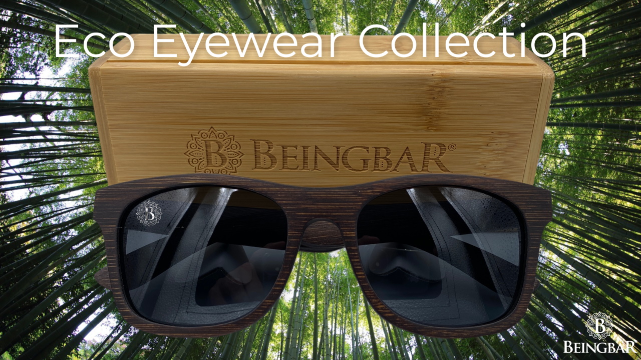 BEINGBAR Eco Eyewear Range With Collector's Box bamboo logo BEINGBAR Eco Eyewear Range With Collector's Box bamboo logo