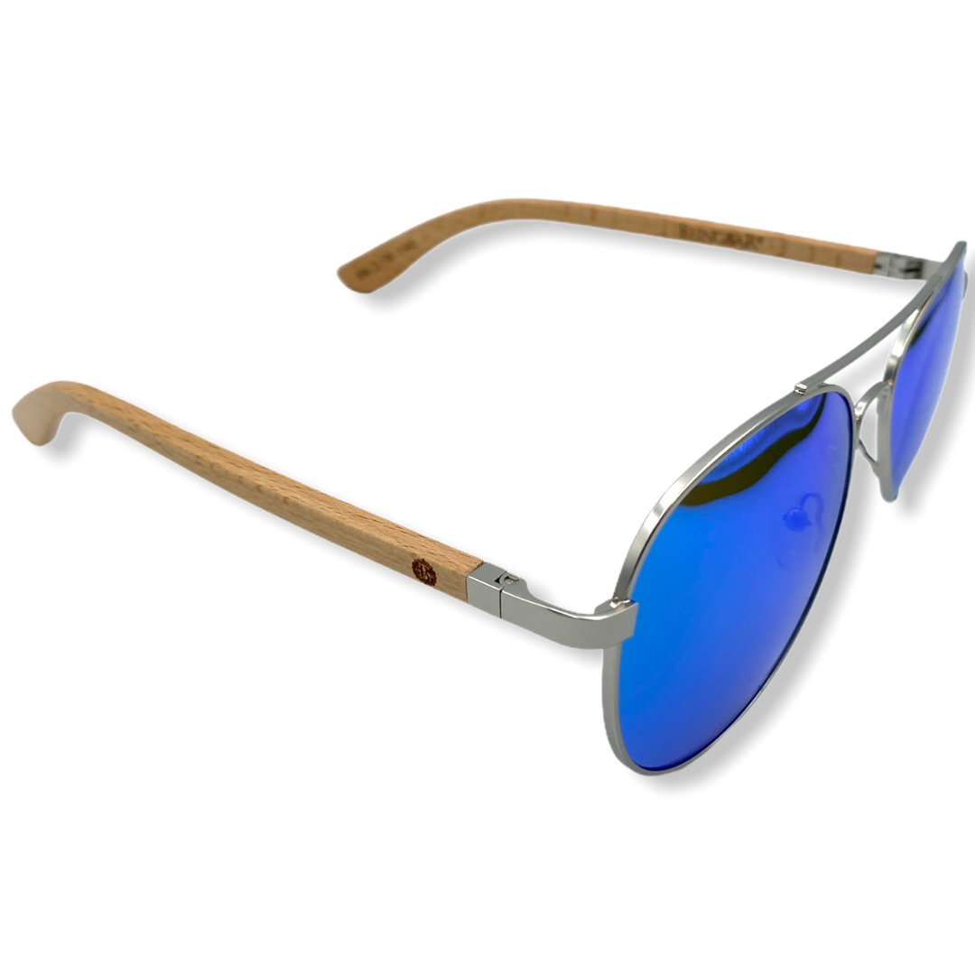 Sunglasses Sun Lovers havana blue gradient polarized style moscot 8004