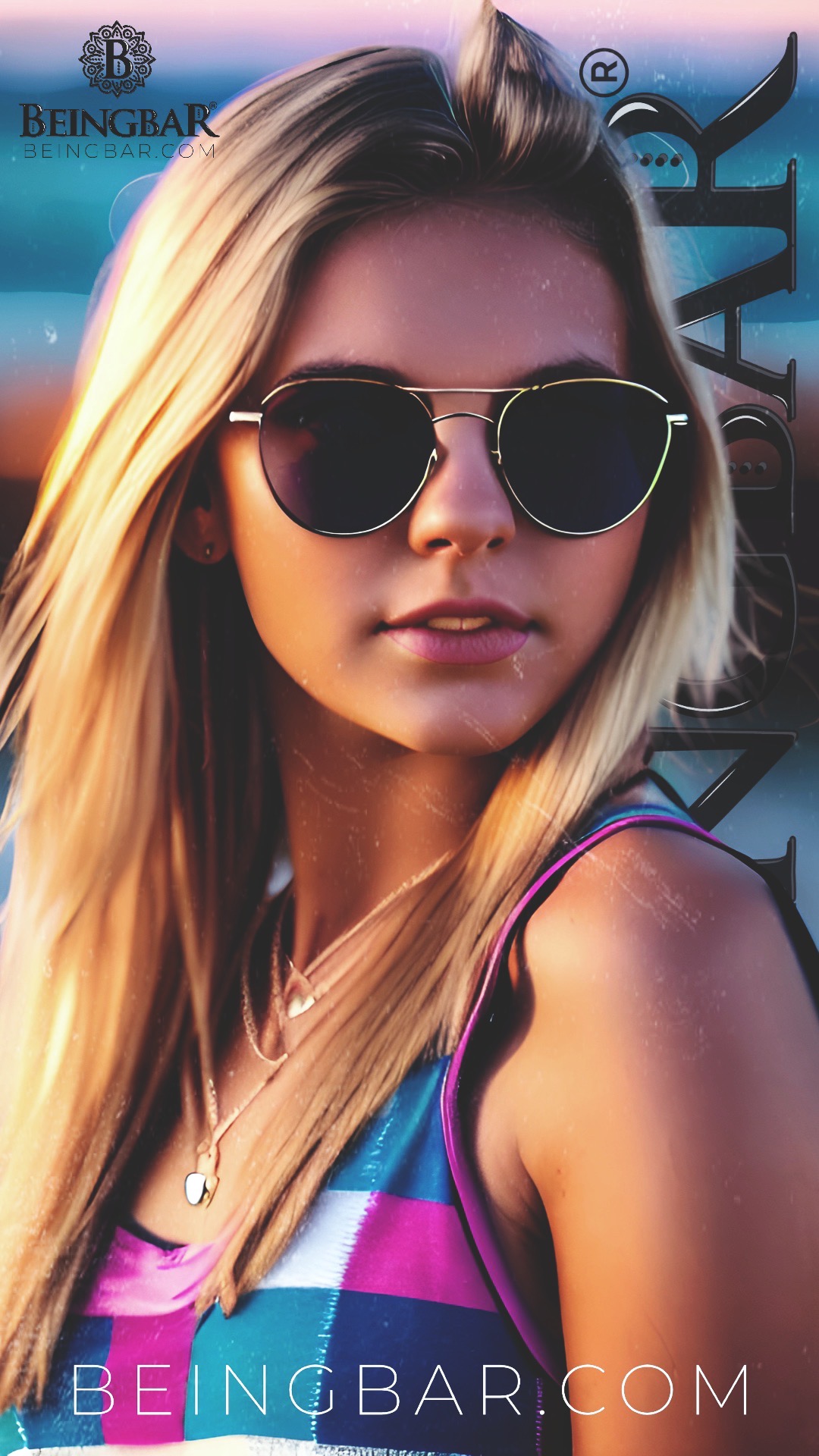 BEINGBAR Eyewear image Model Nikki BEINGBAR Eyewear image Model Nikki